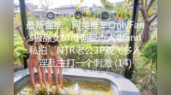 最新强推，网美推车OnlyFans极品女M母狗变态人妻ann私拍，NTR老公3P双飞多人淫乱主打一个刺激 (14)