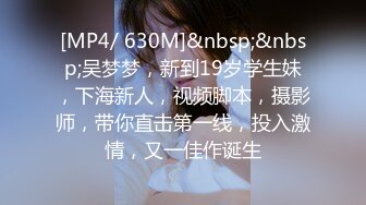 [MP4/ 630M]&nbsp;&nbsp;吴梦梦，新到19岁学生妹，下海新人，视频脚本，摄影师，带你直击第一线，投入激情，又一佳作诞生