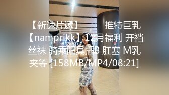 【新速片遞】 ⭐⭐⭐推特巨乳【namprikk】12月福利 开裆丝袜 骑乘阳具插B 肛塞 M乳夹等 [158MB/MP4/08:21]